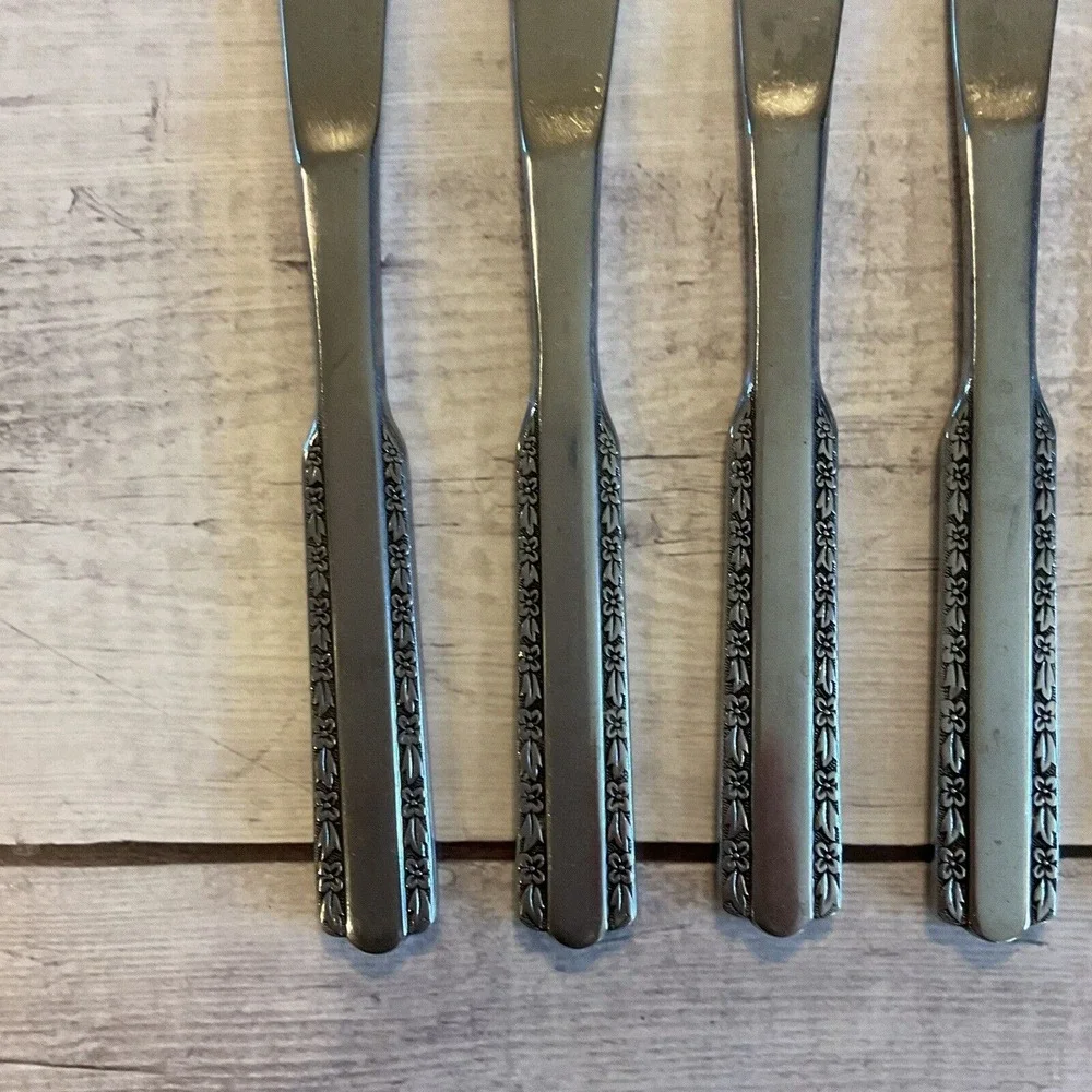 Stanley Roberts SRB91 Stainless Steel Flatware Dinner Knives Set Of 6 Korea